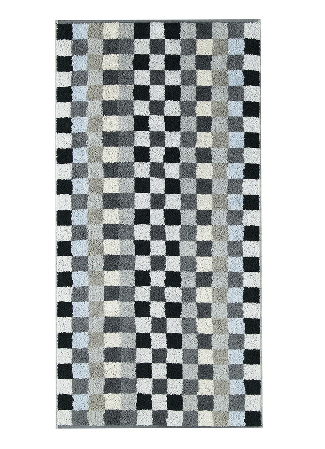 Frottier-Serie aus dem Hause Cawö, Karo, Größe 200 (1 Handtuch, 50/100 cm), Anthrazit von CAWÖ