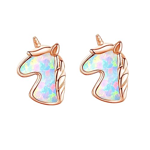 CAXUSD 1 Paar Einzigartige Ohrstecker mit Tiermodellierung Ohrringe Roségold mit Buntem Opal für Festivals und Alltagslooks CAXUSD 1 Paar Einzigartige Ohrstecker mit Tiermodellierung Ohrringe Roségold mit Buntem Opal für Festivals und Alltagslooks von CAXUSD