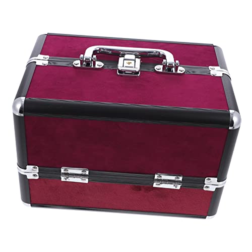 CAXUSD 1stück Großer Kosmetikkoffer Doppelöffnung Praktische Make-up-Tasche Für Damen Für Reisen Mit Geräumigem Stauraum Und Einfachem Zugriff Toilettenartikel Und Kosmetik von CAXUSD