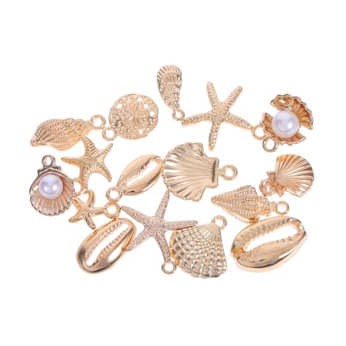 CAXUSD 16 Stück Hochwertige Legierungs Anhänger für Diy Schmuckherstellung für Strandhalsketten Armbänder Inspiriert von Elementen von CAXUSD