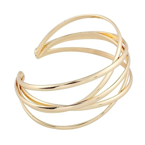 CAXUSD 1Stück Zartes Eisenarmband für Damen Elegantes Goldenes Retro Design für Hochzeiten Partys und Besondere Anlässe und für Frauen Alters von CAXUSD