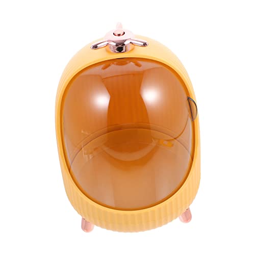 CAXUSD 1stück Kosmetik Aufbewahrungsbox Kleiner Organizer Für Schminktisch Sichtfenster Für Make-up Und Hautpflegeprodukte Gelb von CAXUSD