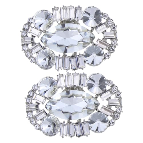 CAXUSD 2 Stück Teiliges Schuhclip Legierung mit Funkelnden Strasssteinen Stilvolle Schuhschnallen Schmuck für Damen Vielseitig für Pumps Sandalen Hochzeit und Party Geeignet von CAXUSD