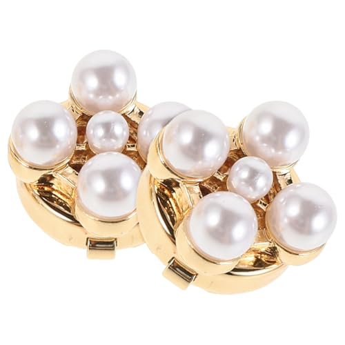 CAXUSD 2 Stücke Blumen Manschettenknöpfe Damen und Herren Stilvolle Formale Cufflinks mit Glänzenden Akzenten für Hochzeiten Partys und Besondere Anlässe Elegantes Shirt Zubehör von CAXUSD