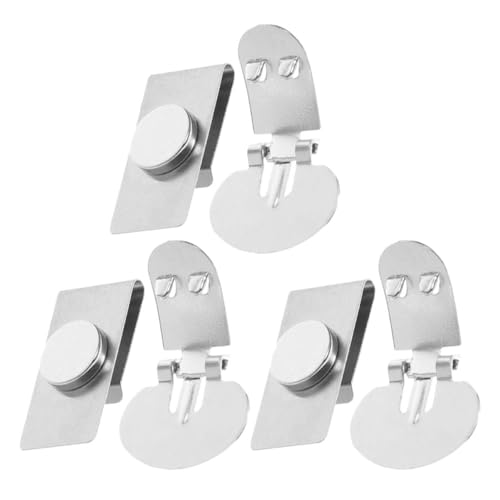 CAXUSD 3 Paare Unsichtbare Krawattenklammern für Herren mit Magnetverschluss Stilvoller Krawattenhalter für Professionelle Anlässe Hochzeiten und Business Events von CAXUSD