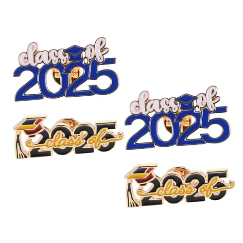 CAXUSD 4 Stück Abschlussmützen Broschen Hochwertige Pins mit High Exam Score Inspirierende Anstecknadeln für Abschlussfeiern und Akademische Erfolge Jubiläumsschmuck für Absolventen von CAXUSD