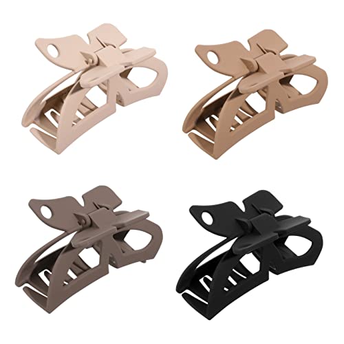 CAXUSD 4 Stück Schmetterlings-Haarspange großer Klauenclip Haarspangen haarklammer set haarklammern set Krallenclip Haar Klammern Bogenklammer für Damen Haarschmuck Feder von CAXUSD