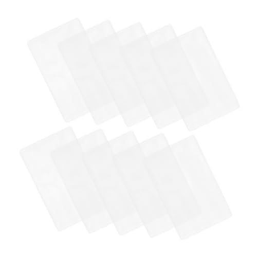 CAXUSD 50 Stück Transparente Kunststoff Kartenhüllen mit Hoher Klarheit Wasser Staubdicht Leichte Langlebige Schutzhüllen für Ausweise Kreditkarten Visitenkarten Praktische von CAXUSD