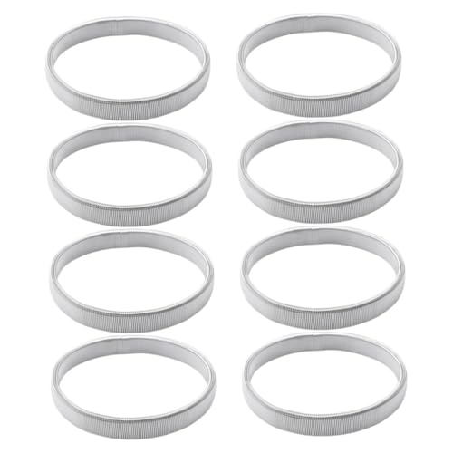 CAXUSD 8 Stück Teiliges Metall Ärmelhalter Elastische Rutschfeste Hemdärmel Armbänder für Damen und Herren Verstellbare Langlebige Ärmelmanschetten für Vielseitigen Alltagseinsatz von CAXUSD