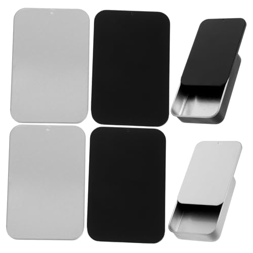 CAXUSD 6stücke Metall Push-Pull-Box Für Kreditkarten Und Id-Karten Visitenkartenhalter Kartenhalterbox Mit Zahnstocherhalter Für Handtasche Zur Lagerung Kleiner Gegenstände von CAXUSD