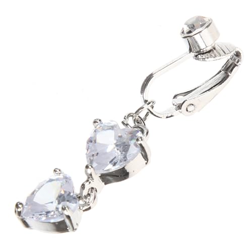 CAXUSD Bauchnabelpiercing Frauen Herzförmiger Dangle Ring Chirurgenstahl Geeignet für Festivals Partys und Besondere Anlässe Leicht und Perfektes Schmuckstück für Körperkunstliebhaber von CAXUSD