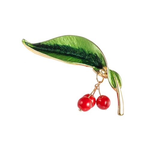 CAXUSD Brosche Obstdesign mit Strasssteinen Kreatives Schmuckstück aus Modisches Pin Abzeichen für Frauen Geeignet für Hochzeit Geburtstag Party und Festliche Anlässe von CAXUSD