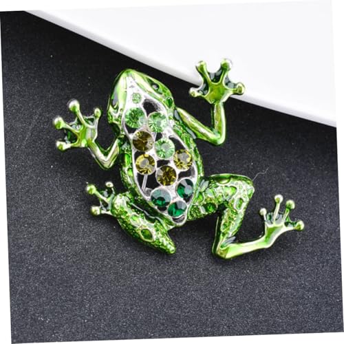 CAXUSD Bunte Frosch Brosche Damen Anstecknadel für Kleidung Pullover Schal Hut Schmuck Accessoire für Geburtstag Hochzeit Weihnachten und Besondere Anlässe von CAXUSD