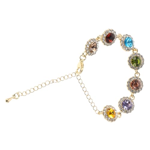 CAXUSD Buntes Armband Damen Verstellbar Modisch Funkelndes Schmuckstück für Alltag und Feierlichkeiten Langlebig Vielseitig Einsetzbar von CAXUSD