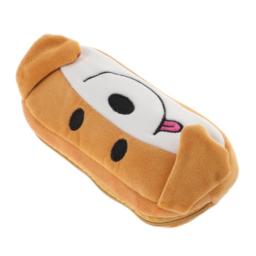 CAXUSD Cute Plüsch Federmäppchen Für Mädchen Großer Kapazität Cartoon Bleistiftetui Mit Reißverschluss Weiche Stifttasche Für Schule Und Kosmetik Kawaii Schreibwaren Organizer von CAXUSD