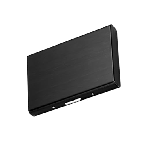 CAXUSD Edelstahl Visitenkartenetui Kreditkartenetui Für Herren Robustes Business-etui Mit Fingerabdruckschutz von CAXUSD