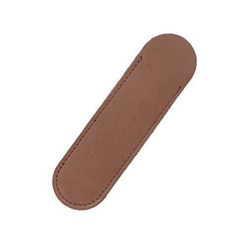 CAXUSD Stiftetasche Aus Leder Stiftehalter Stiftetasche Stifteetui Für Füllfederhalter Tintenroller Kugelschreiber Braun Groß Handgefertigt Retro-Design von CAXUSD
