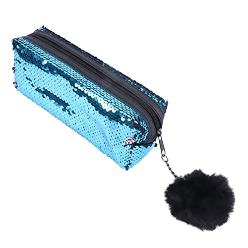 CAXUSD Glänzende Pailletten Bleistift Tasche Polyester Beutel Kompakte Größe Mädchen von CAXUSD