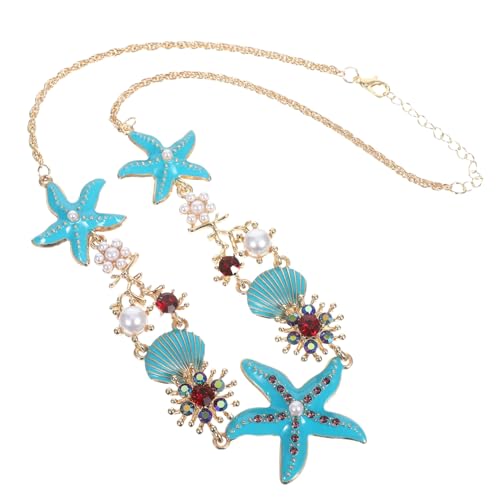 CAXUSD Halskette mit Muschelanhänger Langlebiger Schmuck für Frauen Boho Strandkette Sommerliches Küsten Accessoire Vielseitig Kombinierbar für Strandpartys und Freizeit von CAXUSD