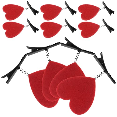 CAXUSD Herzform Haarspangen Satz Valentinstag Mädchen Frauen Party Haarschmuck Accessoires Clip Schmuck von CAXUSD