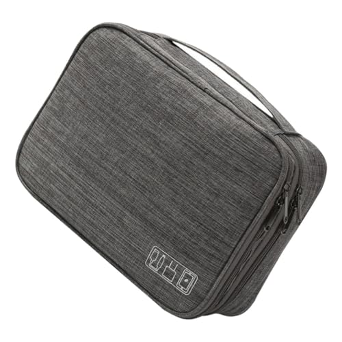 CAXUSD Multi-funktionale Datenkabel Tasche Tragbarer Organizer Für Elektronik Zubehör Für Reisen Ladekabel Powerbanks Und Earbuds Robuste Und Wasserabweisende Bauweise Großes von CAXUSD