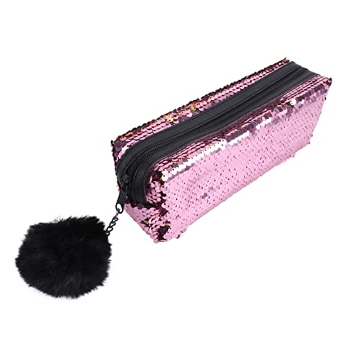 CAXUSD Stiftetasche Meerjungfrau Kosmetiktasche Glitzer Pailletten Tasche Mit Reißverschluss Für Schreibwaren Reise Camping Tragen von CAXUSD