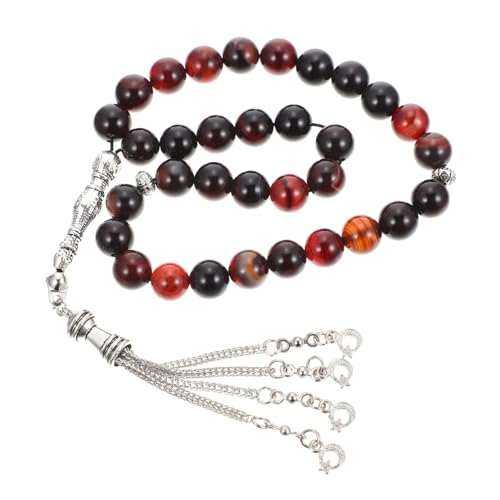 CAXUSD Muslimische Gebetsperlen Tesbih aus Natürlichem Achat Perlen Glatte Lichtreflektierende Rosenkranz kette für Ramadan Islamische Zeremonien und Gebetsrituale Komfortables Armband CAXUSD Muslimische Gebetsperlen Tesbih aus Natürlichem Achat Perlen Glatte Lichtreflektierende Rosenkranz kette für Ramadan Islamische Zeremonien und Gebetsrituale Komfortables Armband von CAXUSD
