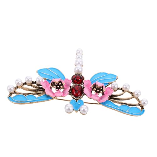 CAXUSD Oriental Dragonfly Brooch für Damen Kunstvoller Zinklegierungs Anstecker Leicht und Langlebig Vielseitiges Schmuckstück für Jacken Schals und Hanfu für Hochzeit Geburtstag und von CAXUSD