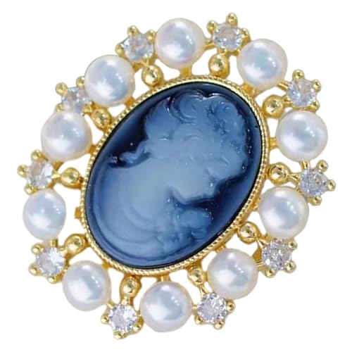 CAXUSD Perlen Brosche Vintage Damen Portrait Kupfer Retro Schmuck Vielseitige Anstecknadel für Kleidung Pullover Schal und Halskette für Hochzeit Geburtstag Büro CAXUSD Perlen Brosche Vintage Damen Portrait Kupfer Retro Schmuck Vielseitige Anstecknadel für Kleidung Pullover Schal und Halskette für Hochzeit Geburtstag Büro von CAXUSD