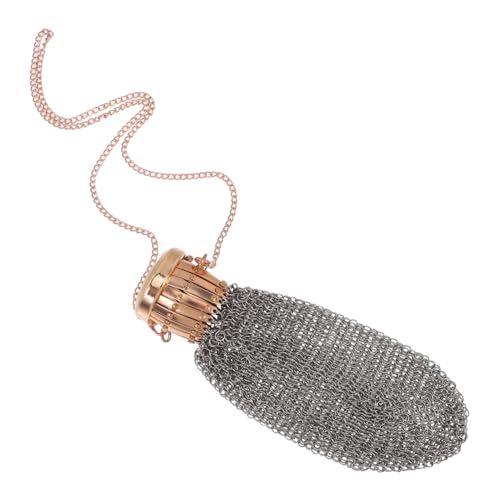 CAXUSD Retro Metallnetz Münzbox mit Drehverschluss für Frauen Tragbare Mini Aufbewahrung für Münzen und Kleine Gegenstände von CAXUSD