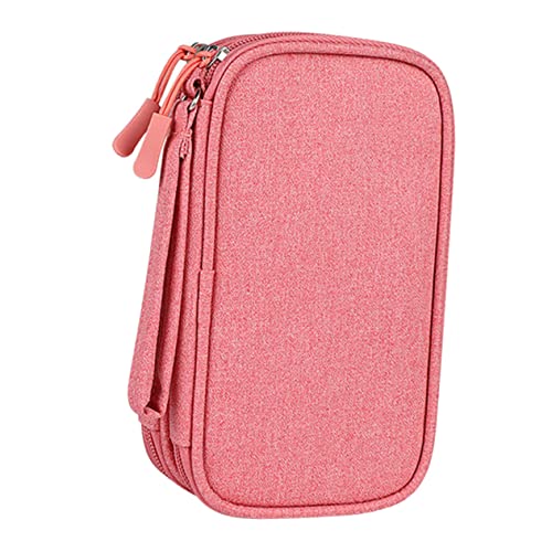 CAXUSD Robuste Datenleitungs Aufbewahrungstasche aus Oxford Stoff für Elektronikzubehör Tragbare Organizer Tasche für Kabel U-Disk und Kopfhörer für Reisen und Alltag von CAXUSD