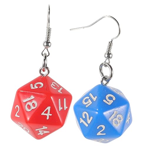 CAXUSD Seitige Würfel Ohrringe Damen Würfelanhänger Ohrhänger Modisch Leicht Angenehm zu Tragen für Geburtstag Valentinstag Weihnachten von CAXUSD