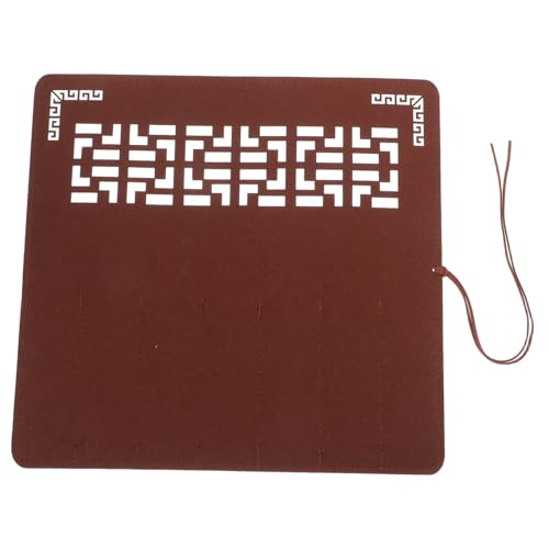 CAXUSD Sternbeutel Studieren Bleistift-Make-up-Tasche Federmäppchen Für Schreibwaren Bürstenhalter Für Chinesische Kalligrafie Kleine Bleistifttasche Stifttaschen Etui Gefühlt Brown von CAXUSD