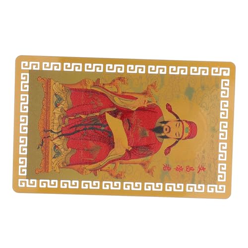 CAXUSD Taisui Amulettkarte Für Wohlstand Und Schutz Tragbar Wie Eine Kreditkarte Für Jahr Der Snack-symbolik von CAXUSD