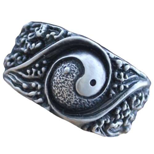 CAXUSD Taoismus Ring Kupfer Chinesischer Statement Finger Ring für Damen und Herren Einzigartiges Kostüm Accessoire für Partys und Besondere Anlässe CAXUSD Taoismus Ring Kupfer Chinesischer Statement Finger Ring für Damen und Herren Einzigartiges Kostüm Accessoire für Partys und Besondere Anlässe von CAXUSD