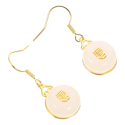 CAXUSD Vintage Jade Ohrhänger Damen Leichte Dangle Ohrringe Statement Ohrschmuck für Alltag und von CAXUSD