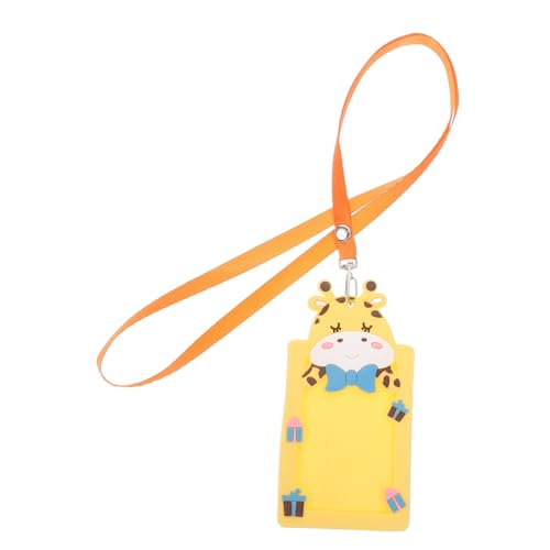 CAXUSD Visitenkartenhülle Ausweishülle Kreditkartenhalter Reisekarten-Organizer Vertikale Kartenhalter-geldbörse Gelb Passend Für Schulausweise Arbeitsausweise Bankkarten von CAXUSD