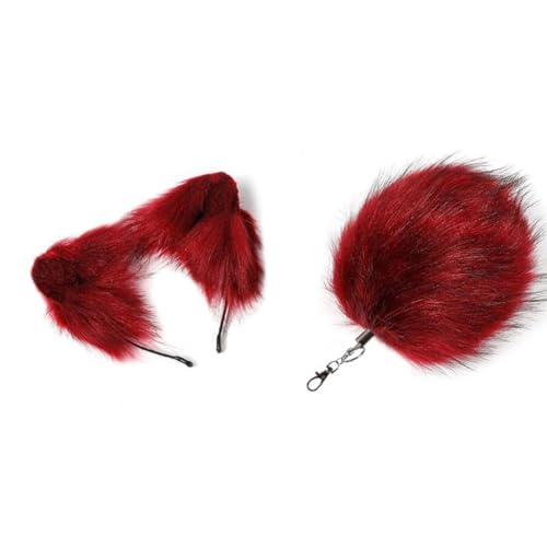 CAZSTYK 2 x Haarreif, langer Tierschwanz-Anhänger, Schlüsselanhänger-Set, Plüschschwanz, Schlüsselanhänger, Schlüsselanhänger, Dekoration, Taschenanhänger CAZSTYK 2 x Haarreif, langer Tierschwanz-Anhänger, Schlüsselanhänger-Set, Plüschschwanz, Schlüsselanhänger, Schlüsselanhänger, Dekoration, Taschenanhänger von CAZSTYK