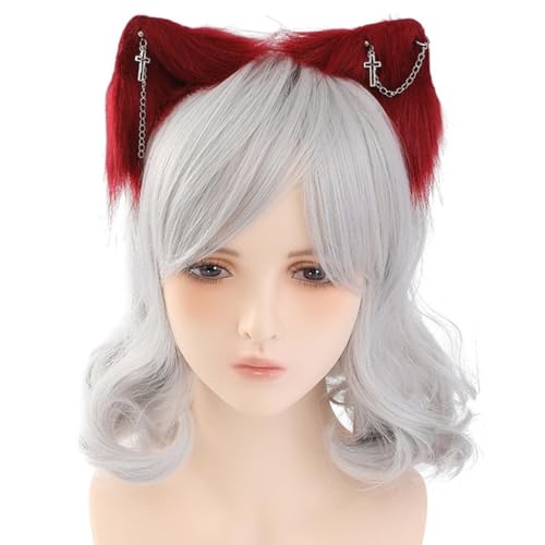 CAZSTYK Anime Maid Hairhoop Beast Ear Stirnband Cosplay Kostüm Halloween Party Kopfbedeckung Mädchen Japanischer Stil Kopfbedeckung von CAZSTYK