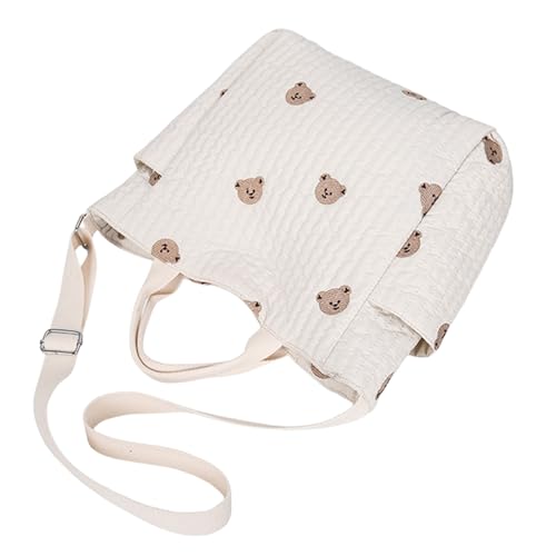 CAZSTYK Funktionelle Wickeltasche für Mütter, leicht und verschleißfest, mit viel Platz für alltägliche Notwendigkeiten, tragbare Handtasche, Bärenmodell von CAZSTYK