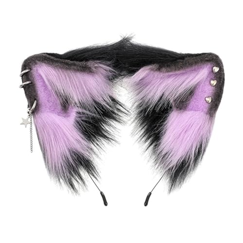 CAZSTYK Mini-Blumen-Dekor, Ohrform, Haarreif, süße Mädchen, Cartoon-Haarhalter, Cosplay, Party, Kopfbedeckung für Jugendliche und Erwachsene von CAZSTYK