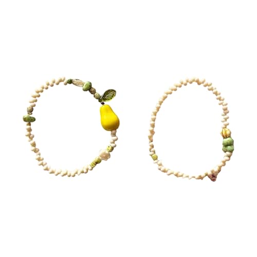 CAZSTYK Modische Birnenperle mit ausziehbarer Kette, leichtes Armband, Schmuck, Damen, Alltag, elegante Birnenperle für Damen von CAZSTYK