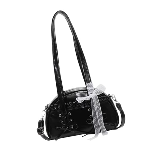 CAZSTYK Modische Damen Schultertasche Leichte PU Leder Achseltaschen Handtasche mit Schleifen Detail für Arbeit oder Einkaufen, Schwarz CAZSTYK Modische Damen Schultertasche Leichte PU Leder Achseltaschen Handtasche mit Schleifen Detail für Arbeit oder Einkaufen, Schwarz von CAZSTYK