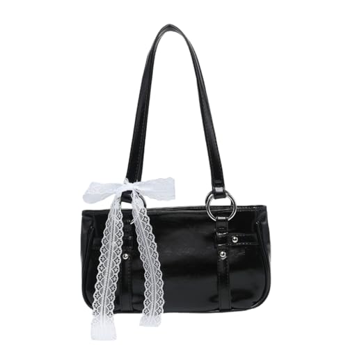 CAZSTYK PU Punk Umhängetasche mit Legierung Kette Designs Unterarmtaschen Büro Handtasche Abend Geldbörse für Modebegeisterte, Schwarze Spitze CAZSTYK PU Punk Umhängetasche mit Legierung Kette Designs Unterarmtaschen Büro Handtasche Abend Geldbörse für Modebegeisterte, Schwarze Spitze von CAZSTYK