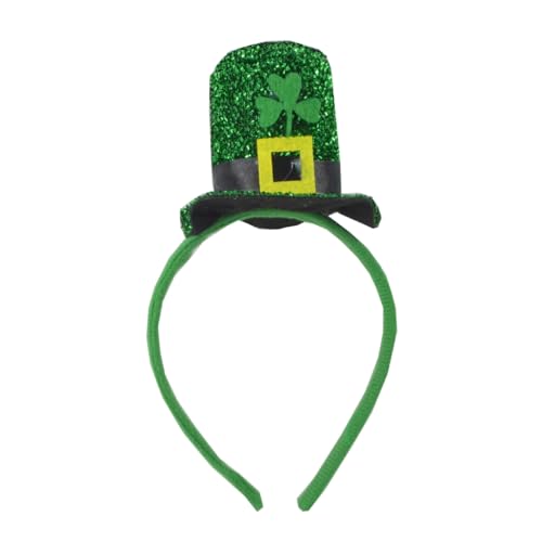 CAZSTYK Patricks Day Haarreif mit irischem Hut-Kopf, leuchtend grün, Haarreif für Haar-Accessoire von CAZSTYK