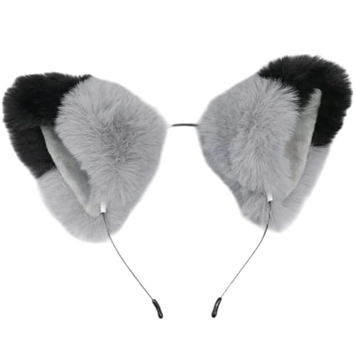 CAZSTYK Plüschtier Ohr Stirnband Animes Dienstmädchen Haarreif / Schwanz Cosplay Kostüm Halloween Party Kopfschmuck Frauen Comics Show Kopfbedeckung von CAZSTYK