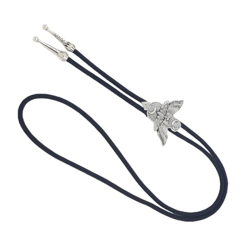 CAZSTYK Stilvoller Western-Bolotie aus geflochtenem Seil mit Totenkopf-Motten-Anhänger für Musik-Festivals, Punk, verstellbare Krawatte, Halskette, Totenschädel, Mottenanhänger, Halskette CAZSTYK Stilvoller Western-Bolotie aus geflochtenem Seil mit Totenkopf-Motten-Anhänger für Musik-Festivals, Punk, verstellbare Krawatte, Halskette, Totenschädel, Mottenanhänger, Halskette von CAZSTYK