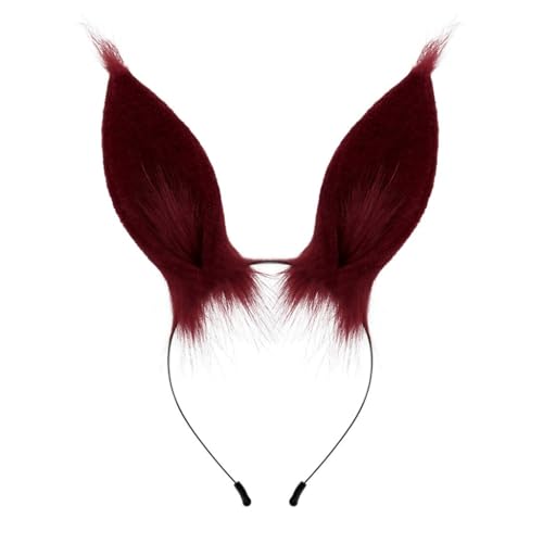 CAZSTYK Weihnachts-Plüsch-Hasen-Haarreif, süße Hasen, Kopfschmuck, elastische Haarbänder, Kostümzubehör von CAZSTYK