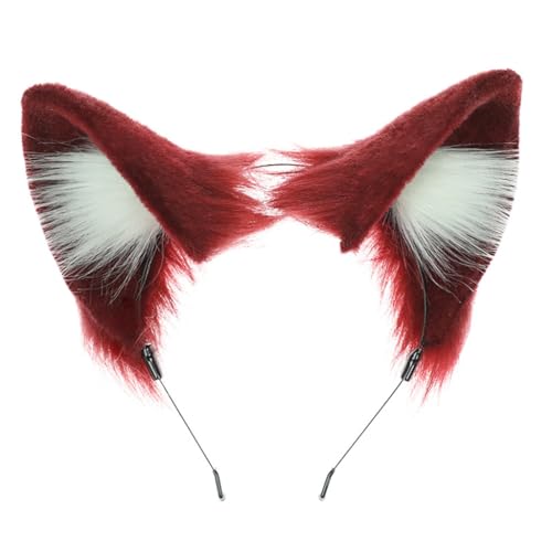 CAZSTYK Wolf Ohr Stirnband Kätzchen Mädchen Cosplay Zubehör Biest Ohren Fursuit Maskerade Halloween Cosplay Party von CAZSTYK