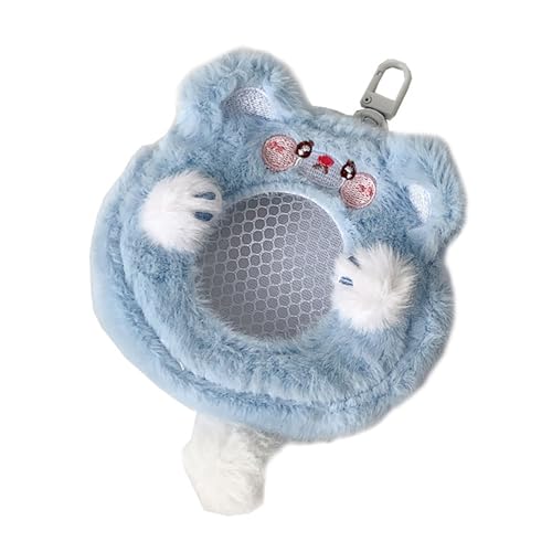 Cartoon-Tier-Plüsch-Geldbörse mit Reißverschlüssen, Taschen, Anhänger, Tasche, Charm, weiche Münzbörse für Schlafzimmer oder Büro, Dekoration, Geldbörse, Kartenhalter, Blauer Koala, Mass Beauty von CAZSTYK